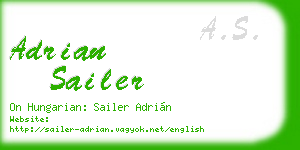 adrian sailer business card